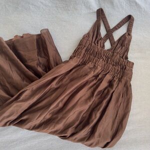 Elegant Brown Maxi Dress